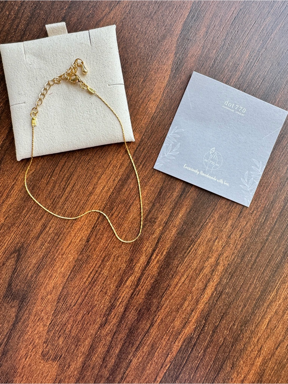 Gold Plated Ankle Chain - Elegant & Dainty - Adjustable
